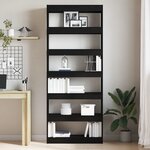 vidaXL Cabinet/Bibliothèque Noir 80x30x198 cm