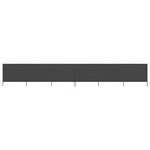 vidaXL Paravent 6 panneaux Tissu 800 x 160 cm Anthracite