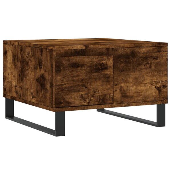 vidaXL Table basse chêne fumé 55x55x36 5 cm bois d'ingénierie