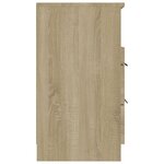 vidaXL Tables de chevet 2 Pièces Chêne Sonoma Bois d'ingénierie
