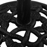 vidaXL Socle de parasol Noir 40x40x32 cm Fonte