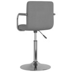 vidaXL Tabouret de bar Gris clair Tissu