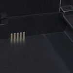 vidaXL Armoire de rangement de jardin avec 4 étagères Noir