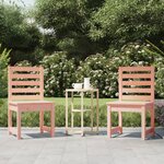 vidaXL Chaises de jardin lot de 2 50x48x91 5 cm bois massif de douglas