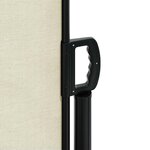 vidaXL Auvent latéral rétractable crème 220x600 cm