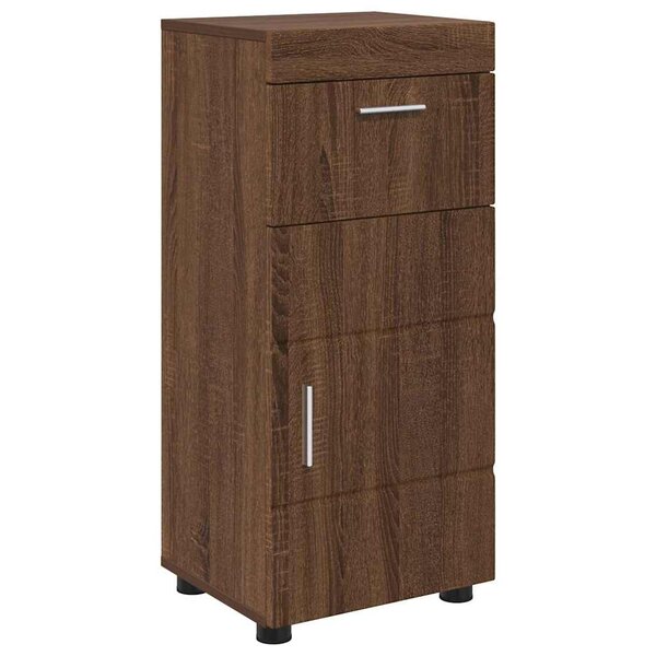 vidaXL Cabinet de salle de bain TULUM Chêne marron 37 x 31.5 x 82 cm