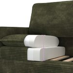 vidaXL Canapé Vert 76 x 81 x 87 5 cm Polyester