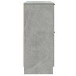 vidaXL Buffets 2 Pièces Gris béton 30x30x70 cm Bois d'ingénierie