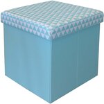 Pouf coffre carré pliable scandinave