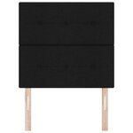 vidaXL Tête de lit LED avec des lumières à LED Noir 100 cm tissu