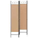 vidaXL Paravent 4 panneaux Beige 160 x 180 cm Tissu