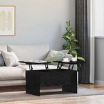 vidaXL Table basse Chêne noir 80 x 50 5 x 42 5 cm Bois d'ingénierie