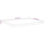 vidaXL Dessus de table 70x60x2 5 cm rectangulaire bois massif acacia