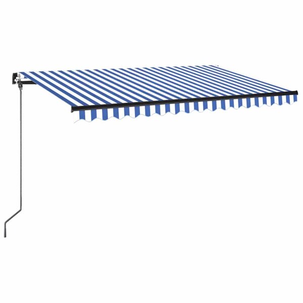 vidaXL Store banne manuel avec LED solaire 4 x 3 5 m