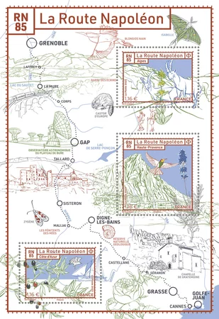 La Route Napoléon - Lettre verte