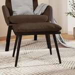 vidaXL Repose-pied Marron 45x29 5x35 cm Tissu et similicuir