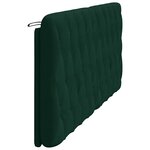 vidaXL Coussin de tête de lit vert foncé 200 cm velours