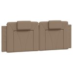 vidaXL Cadre de lit Viana sans matelas cappuccino 140x190 cm similicuir