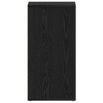 vidaXL Armoire à chaussures Chêne noir Bois d'ingénierie 32 x 35 x 70 cm