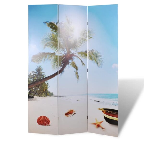 vidaXL Cloison de séparation pliable 120 x 170 cm Plage