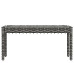 vidaXL Salon de jardin 6 Pièces avec coussins résine tressée gris