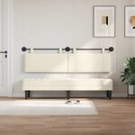 vidaXL Tête de lit suspendue Crème Tissu en velours côtelé