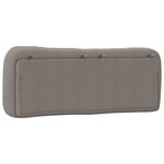 vidaXL Coussin de tête de lit taupe 120 cm tissu