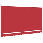 vidaXL Toile de rechange pour store banne Rouge 400 x 200 cm Toile