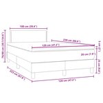 vidaXL Sommier à lattes de lit avec matelas rose 120x220 cm velours