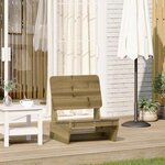 vidaXL Chaise de jardin 60x64x70 5 cm bois de pin imprégné