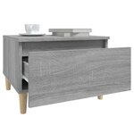 vidaXL Table d'appoint Sonoma gris 50x46x35 cm Bois d'ingénierie