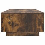 vidaXL Table basse Chêne fumé 95 x 55 x 31 cm Bois d'ingénierie