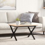 vidaXL Pieds de table basse cadre en X 60x50x38 cm fonte
