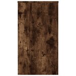 vidaXL Bureau Chêne fumé 90x40x72 cm Bois d'ingénierie