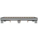 vidaXL Cadre de lit sonoma gris 120x200 cm bois d'ingénierie et métal