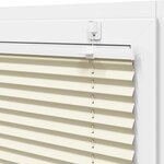 vidaXL Store plissé crème 40x150 cm largeur du tissu 39 4 cm polyester
