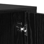 vidaXL Buffet Chêne noir 40 x 33 x 70 cm Bois d'ingénierie