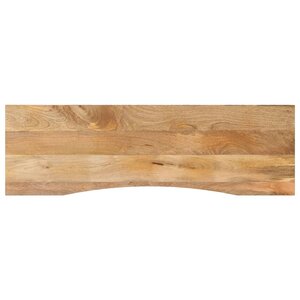 vidaXL Dessus de bureau avec courbe 160x50x2 5 cm manguier massif brut