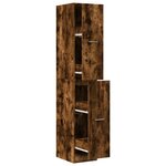 vidaXL Armoire d'apothicaire chêne fumé 30x41x174 5 cm bois ingénierie