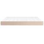 vidaXL Matelas de lit à ressorts ensachés fermeté moyenne Cappuccino 180x200x20cm