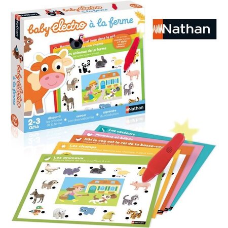 Nathan baby electro - animaux de la ferme  jeu éléctronique