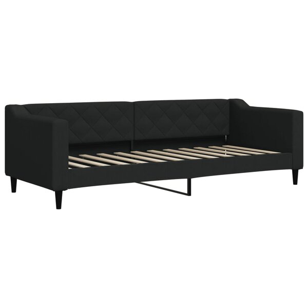 vidaXL Lit de repos noir 80x200 cm tissu