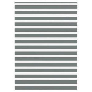 vidaXL Store zèbre gris foncé largeur du tissu 150 9 cm polyester