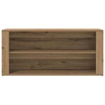 vidaXL Banc à chaussures chêne artisanal 100x35x45cm bois d'ingénierie