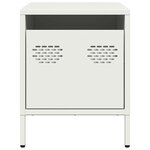 vidaXL Table de chevet blanc 35x39x43 5 cm acier