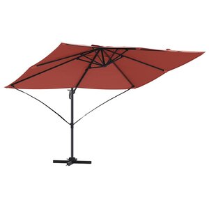 vidaXL Parasol Terre cuite 351 x 250 x 260 cm Polyester et Aluminium
