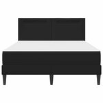 vidaXL Cadre de lit avec bandes LED Noir 120 x 200 cm Simili cuir