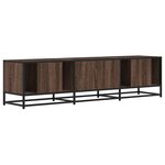 vidaXL Meuble TV chêne marron 160x35x41 cm bois d'ingénierie et métal