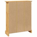 vidaXL Bibliothèque 3 niveaux Gamme Corona Pin mexicain 81x29x100 cm