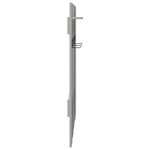 vidaXL Porte-manteau mural avec stockage avec miroir Gris Béton 100 x 10 x 100 cm
